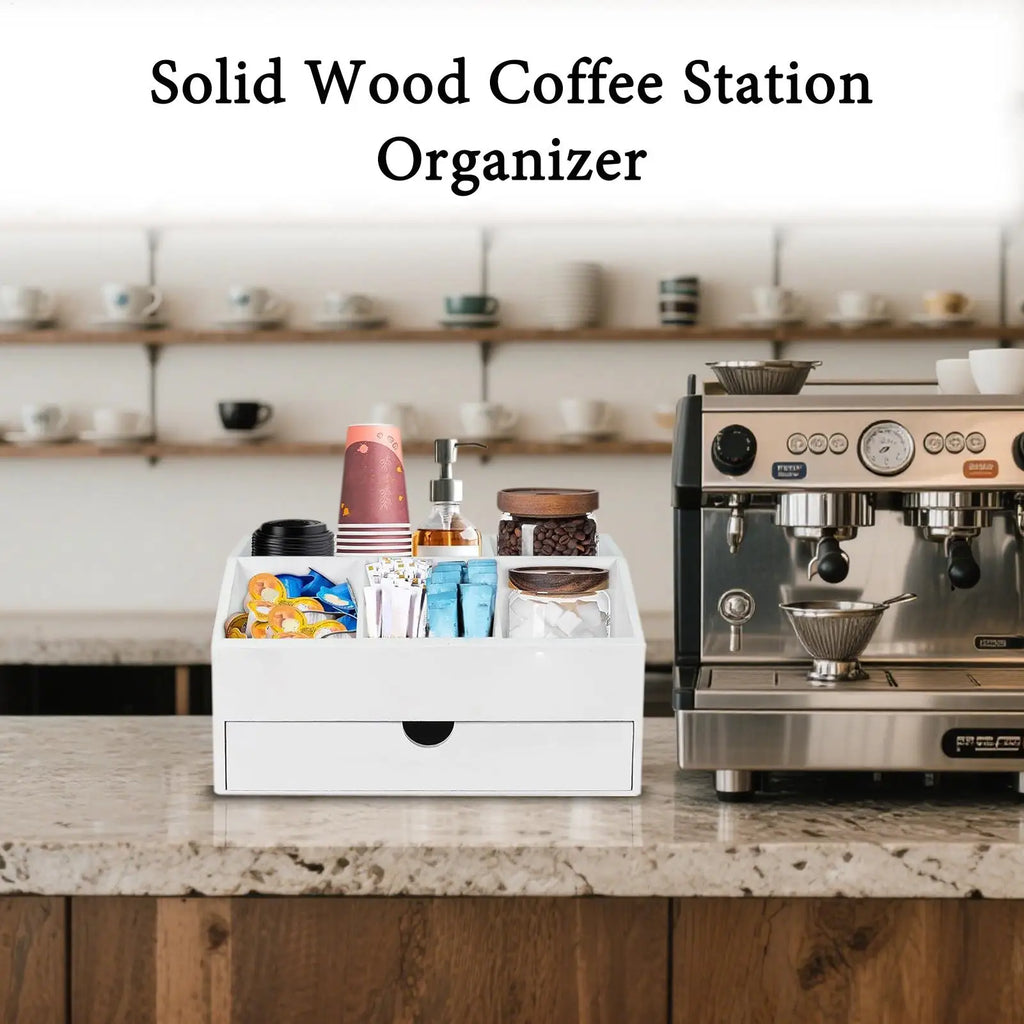 Coffee Bar Organizer/Kitchen Countertop Bar
