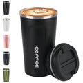 Mongdio 17Oz Stainless Steel Travel Mug – Leak Proof, Insulated Coffee Cup for Hot & Cold Beverages