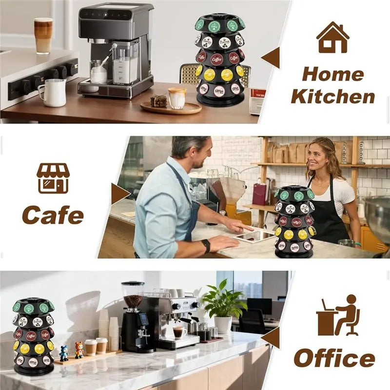 K Cup Holder 40 Capsule Organizer Coffee Pod Holder
