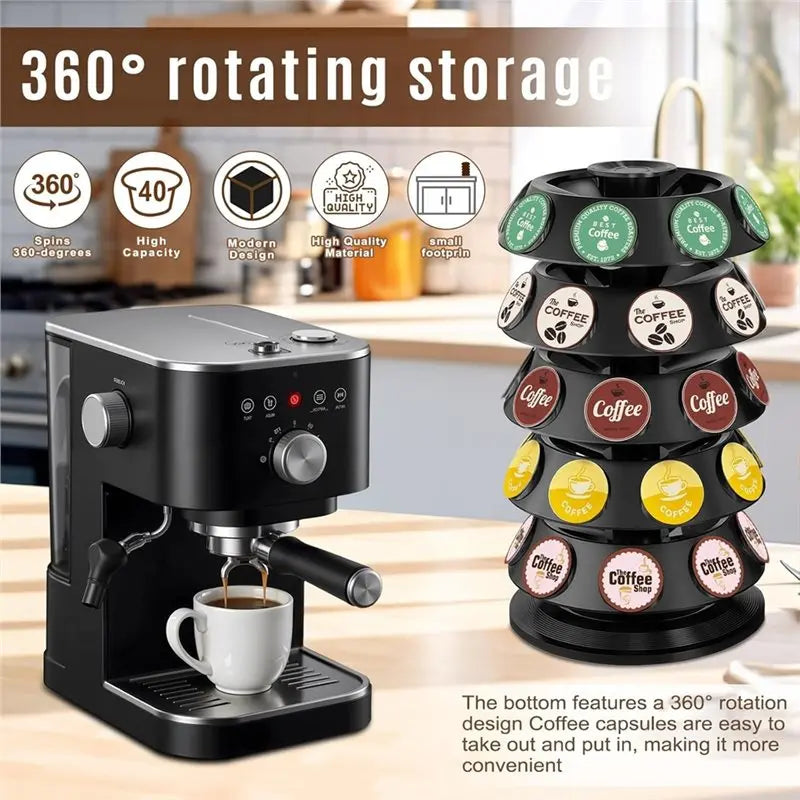 K Cup Holder 40 Capsule Organizer Coffee Pod Holder